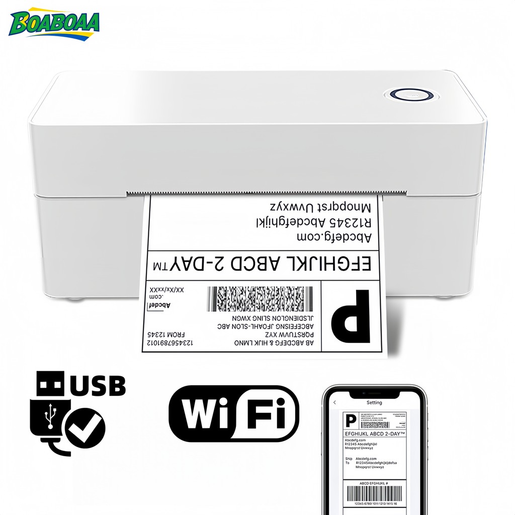 Impressora de Etiquetas Térmicas 4x6 (100x150mm) – Para Correios, Amazon, eBay, Shopify, Etsy, USPS em Oferta na Shopee