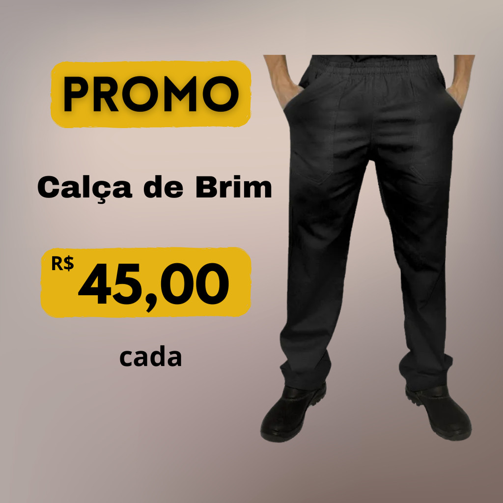 KIT COM 75 CALÇAS DE BRIM UNIFORME OPERACIONAL