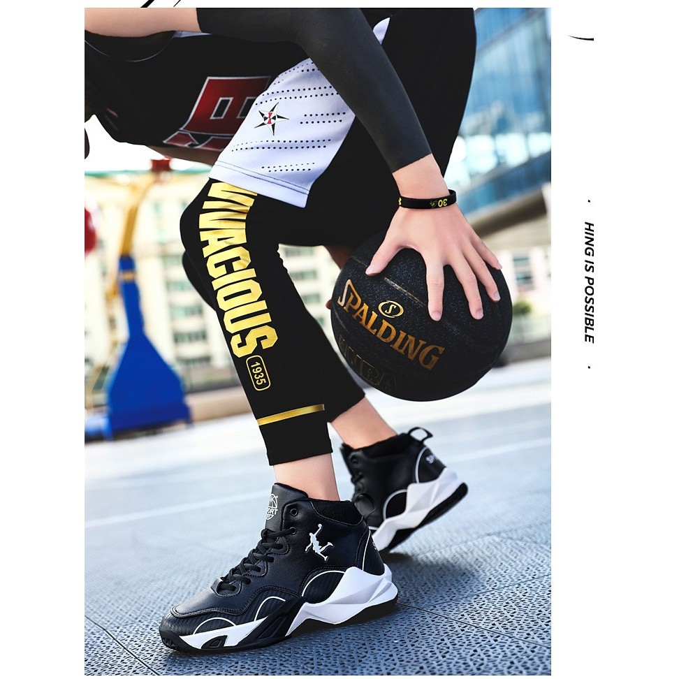 Sapatos masculinos tênis de basquete couro médio-Top estudante treinamento tênis masculino Cross-Border comércio exterio