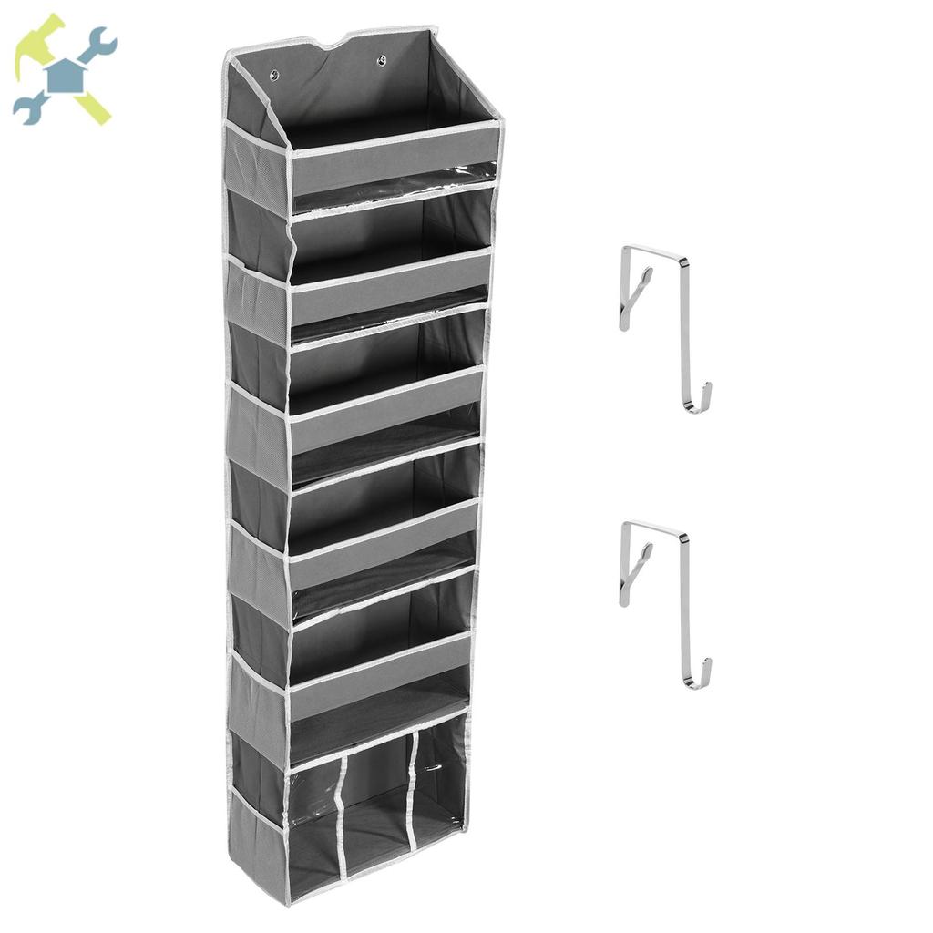 Economia De Espaço Sobre A Porta Organizador De Suspensa De Grande Capacidade Com 6 Bolsos De Malha Lateral E Grandes SH