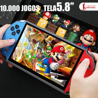 Tela 4.8 2026 Videogame Portatil 10000 Jogos Retro 16GB Console de Mão Memoria Expansivel
