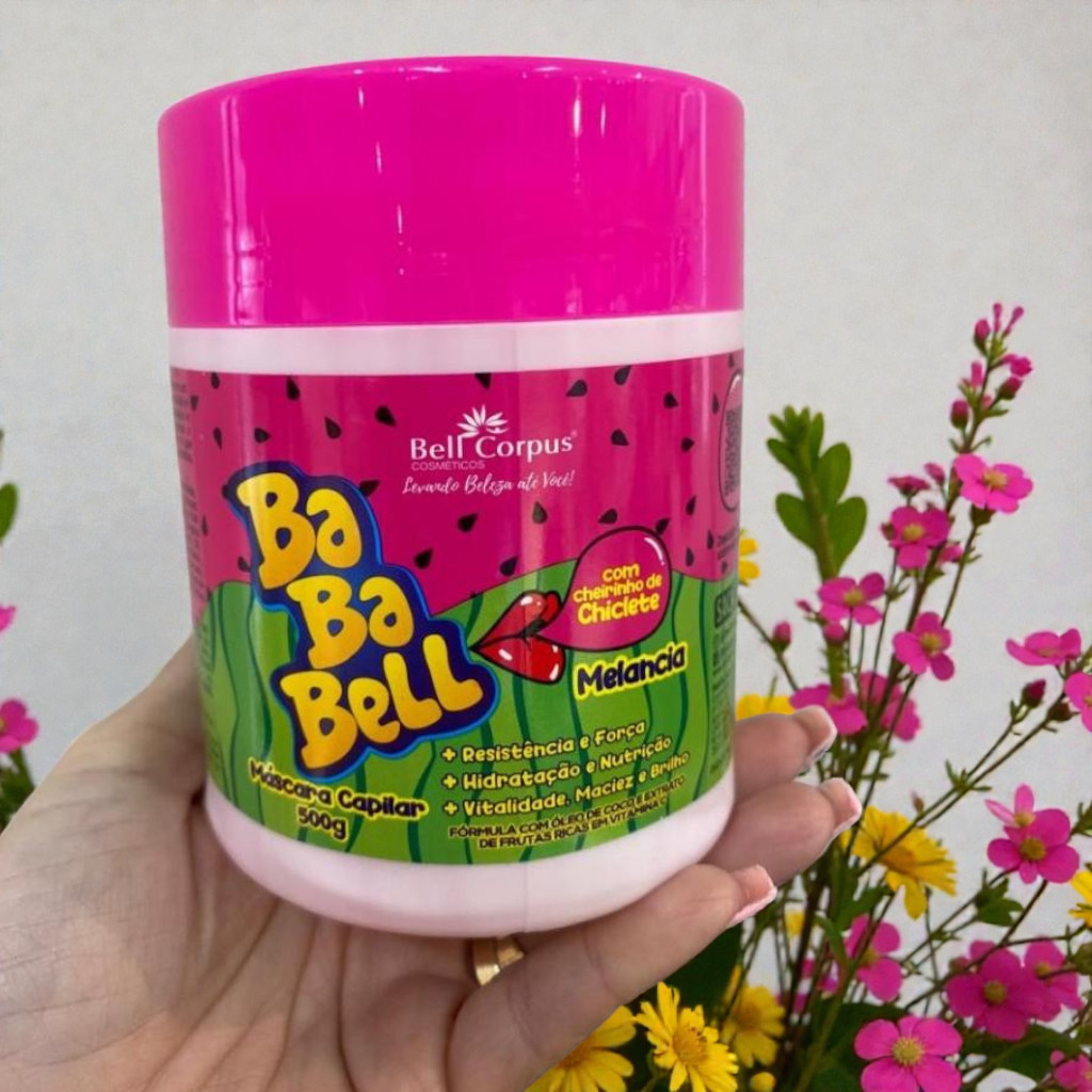 Máscara de Hidratação Capilar Melancia 500g Pote que Rende Bellcorpus