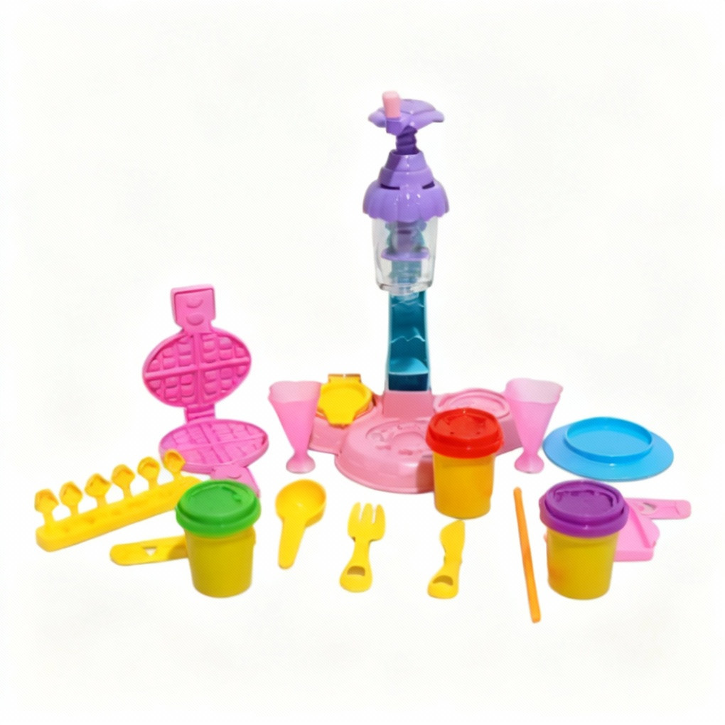 Conjunto De Massa Play Color Play Kitchen Sorveteira