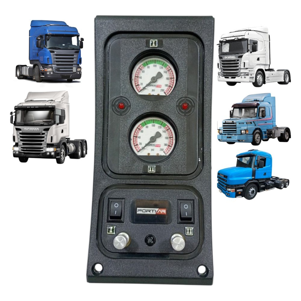 Painel rodocalibrador rodoar calibrador  pneus caminhao Scania 113/114/124 marca fort-ar