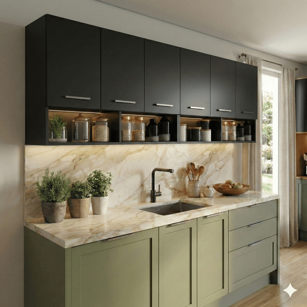 Conjunto 2 Armários Aéreos 3 Portas MDP 90cm em Oferta na Shopee