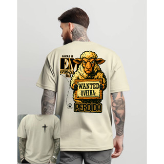 Tshirt Camisa Camiseta Casual Unissex Estilo Religioso Jesus Cristã 100% Algodão Ovelha Perdida em Oferta na Shopee