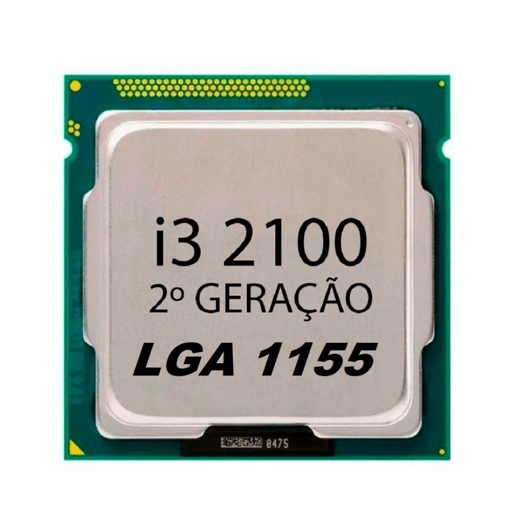 Processador Intel Core I3 2100 LGA 1155 2ª Ger 3.1 GHz Dual Core OEM Gamer 2 Núcleos