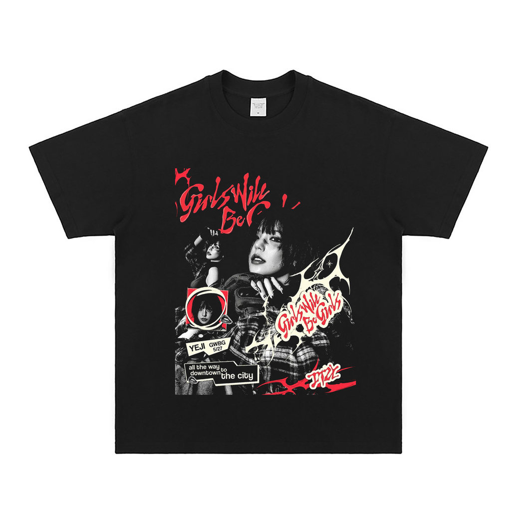 Music.Soul Camiseta Feminina ITZY Yeji Hwang KPOP Vintage Grunge Estampada Estilosa Confortável Casual