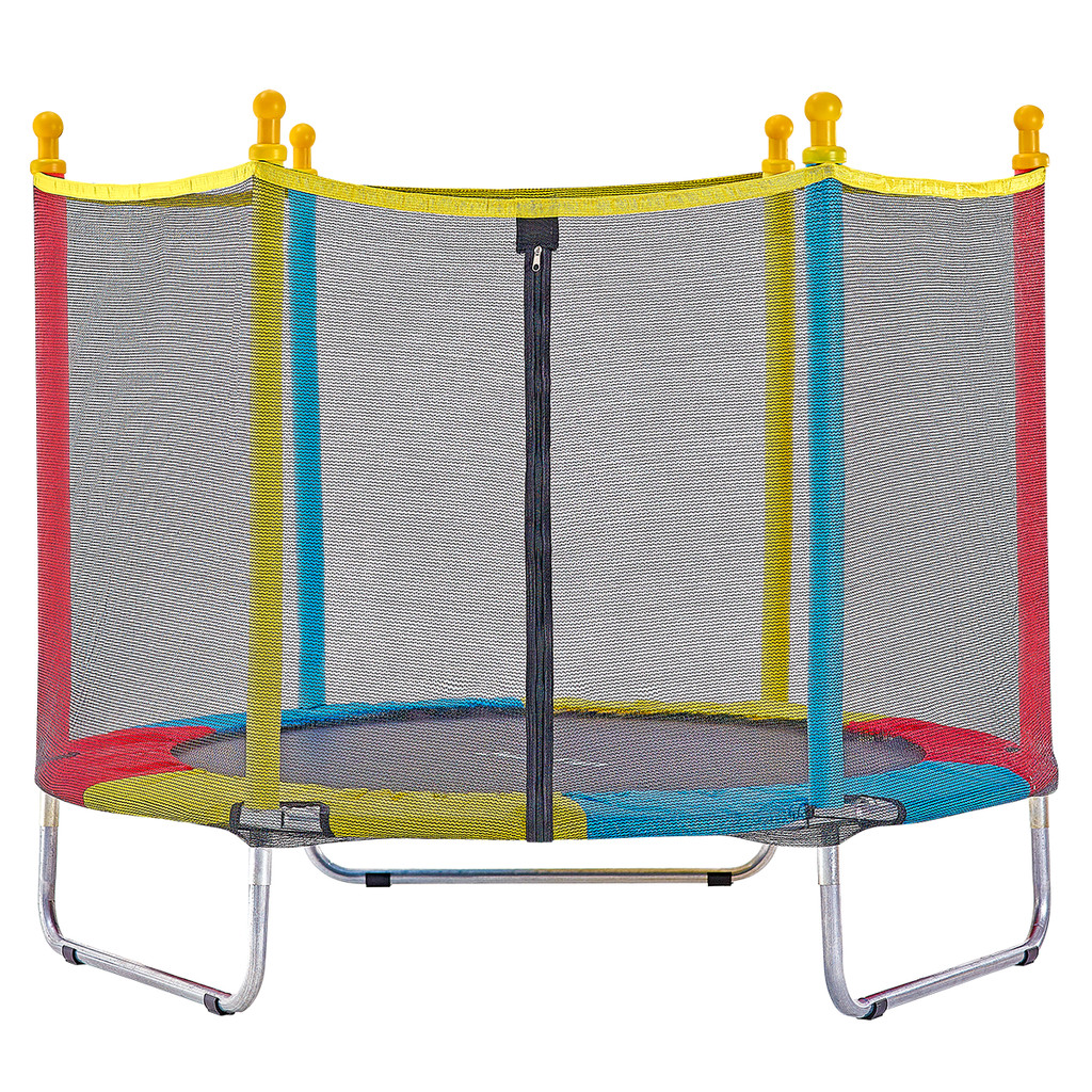 Cama Elástica Infantil Pula Pula Trampolim 1,40 M Colorida em Oferta na Shopee