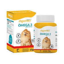 Suplemento Omega 3 Dog 500mg 15g para Cães - Organnact