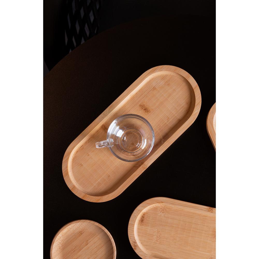 Bandeja Oval Nature Lyor 20cm x 10cm x 1,5cm Bambu