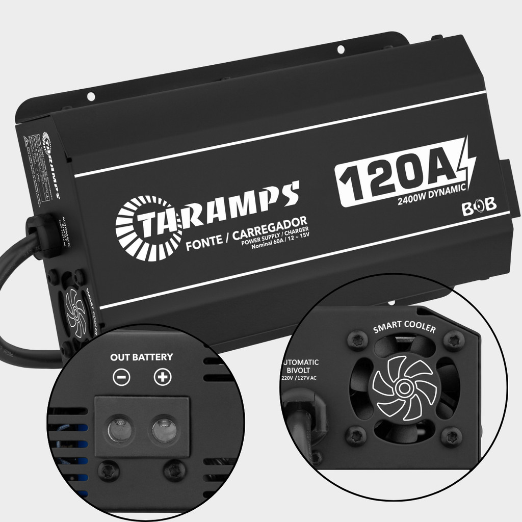 Fonte BOB Dynamic 120A 12V Bivolt Para Som Automotivo Residencial Proficional em Oferta na Shopee