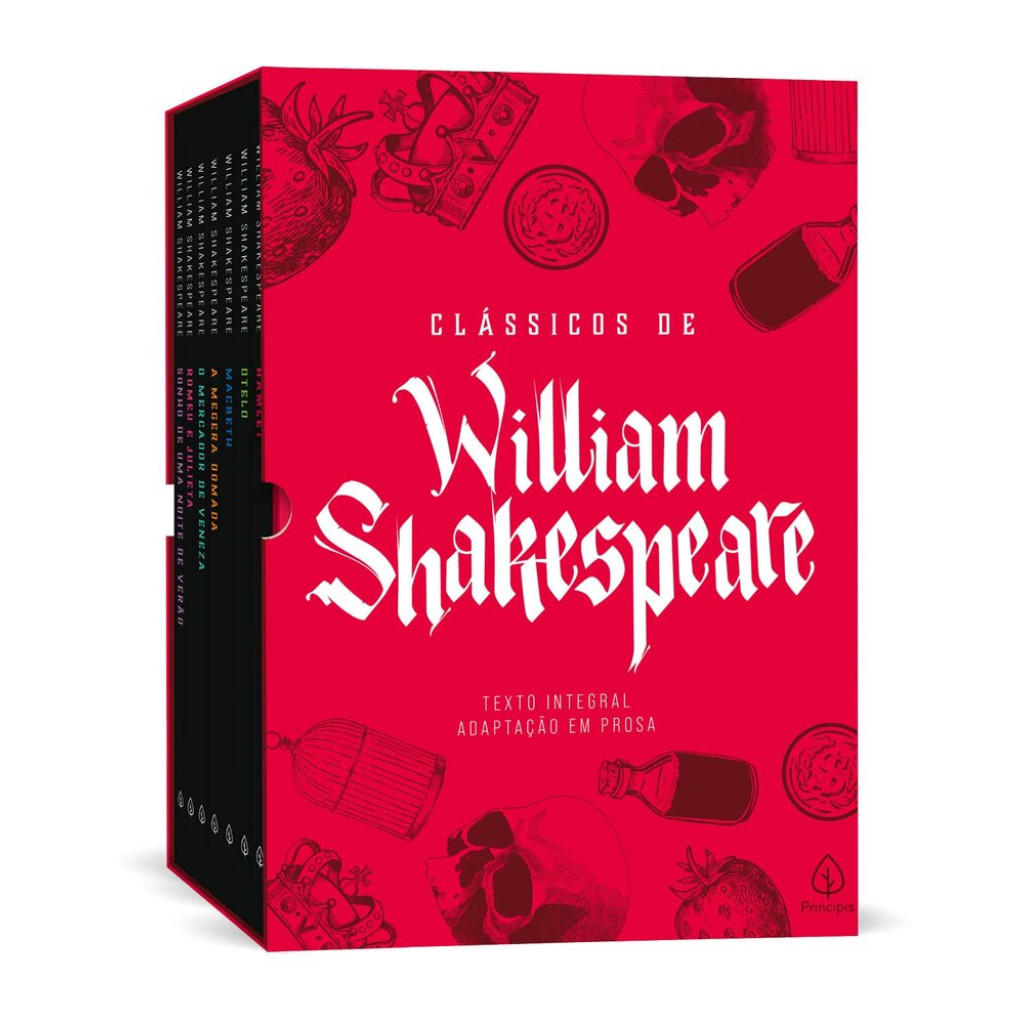 Box clássicos de William shakespeare com 7 marcadores de Páginas em Oferta na Shopee