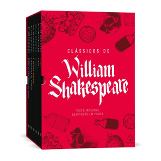 Box clássicos de William shakespeare com 7 marcadores de Páginas em Oferta na Shopee