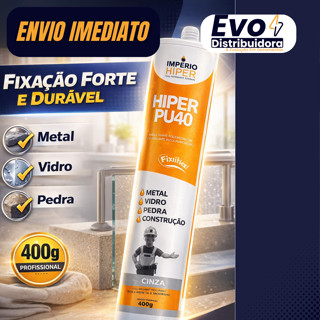 Adesivo Cola Fixa Cuba Pu 40 Inox Mármores Granitos Vedação - Branco/Cinza/Preto em Oferta na Shopee