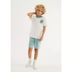 Pijama Curto Infantil Unissex + Porta Pijamas