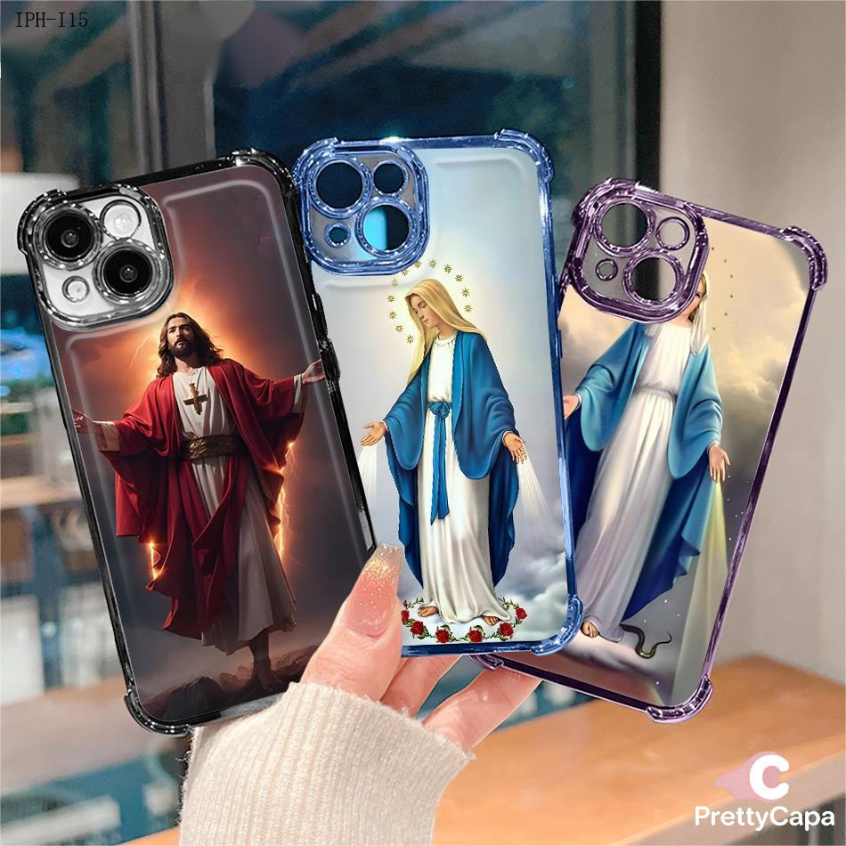 Capa Anti Impacto Transparente Luxo Para iPhone 17 17E 16 16E 15 14 13 12 11 XR 7 8 SE Pro Max Plus Soft Capas 0626 FS