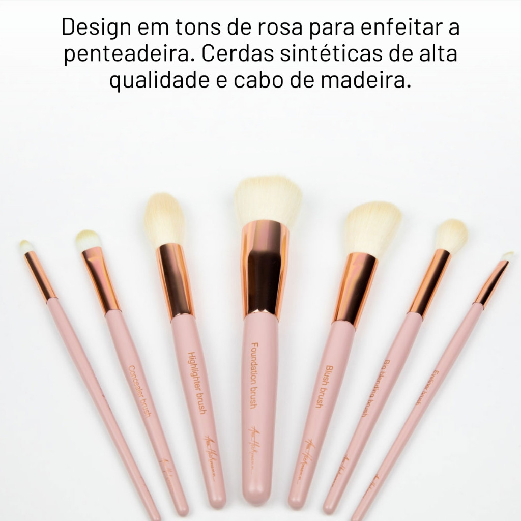Kit de Pincéis de Maquiagem Pele e Olhos Ana Hickmann em Oferta na Shopee