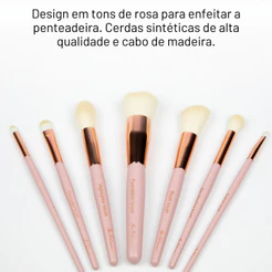 Kit de Pincéis de Maquiagem Pele e Olhos Ana Hickmann