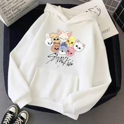 Moletom Canguru Casaco De Frio Capuz Stray Kids Infantil E Adulto Premium Algodão Feminino Unissex