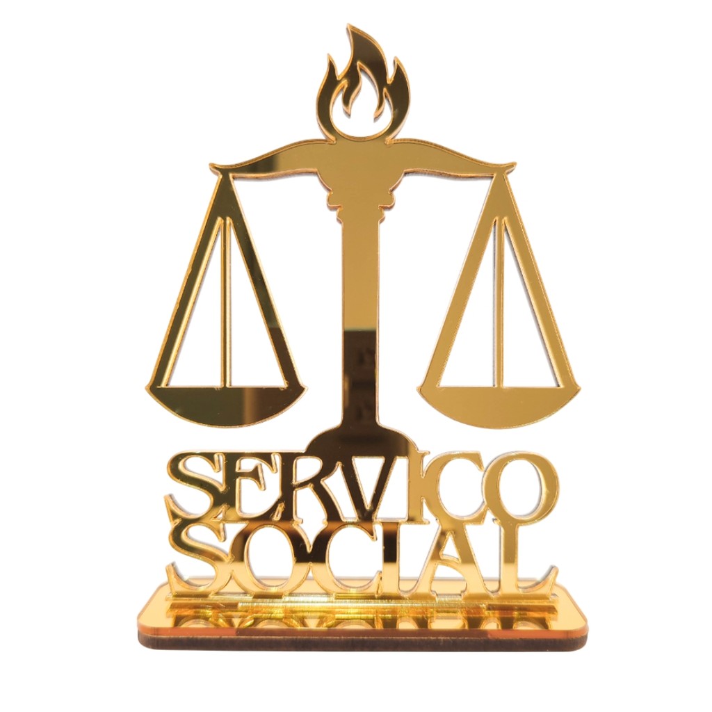 Emblema de Serviço Social Para Decoração, Assistente Social
