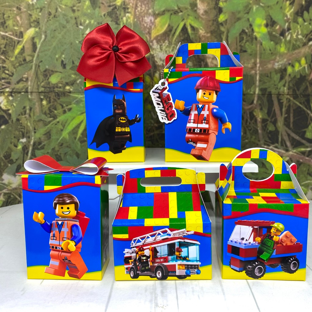 Caixinhas personalizados  lembrancinhas  aniversário  Kit festa Leegoo / PEGUE E MONTE OU MONTADO