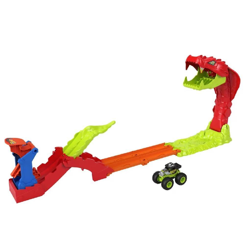 Hot Wheels Monster Trucks Pista Bone Shaker e Cobra - Mattel em Oferta na Shopee