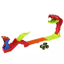 Hot Wheels Monster Trucks Pista Bone Shaker e Cobra - Mattel