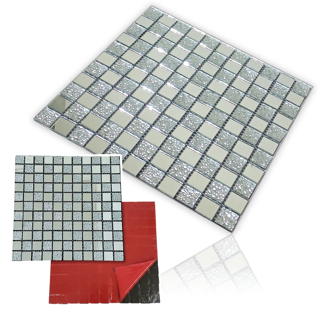Pastilha De Vidro Adesiva Para Parede Cozinha Banheiro Box Sala Decorativa Aplicacao Facil Moderna Requintado Reforma