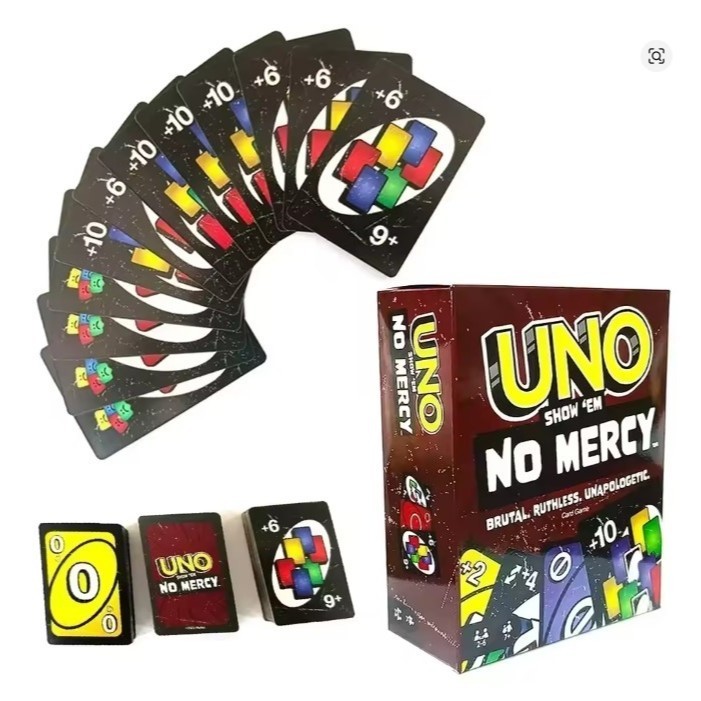 Jogo de cartas UNO MERCY generico para crianças, adultos, amigos, e familiares  promoção em Oferta na Shopee