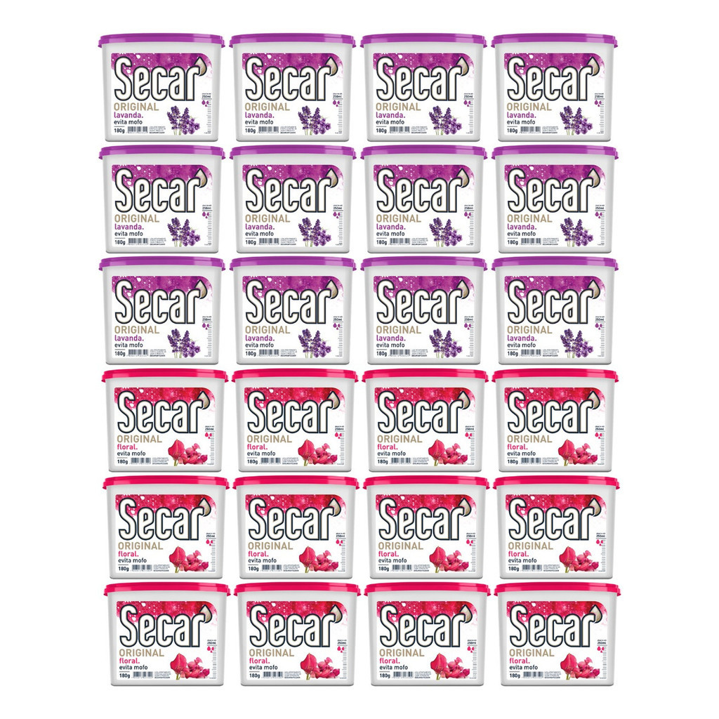 24 unid, Anti Mofo Desumidificador Secar 180g - Guarda Roupas Closet Armários Organização Casa em Oferta na Shopee