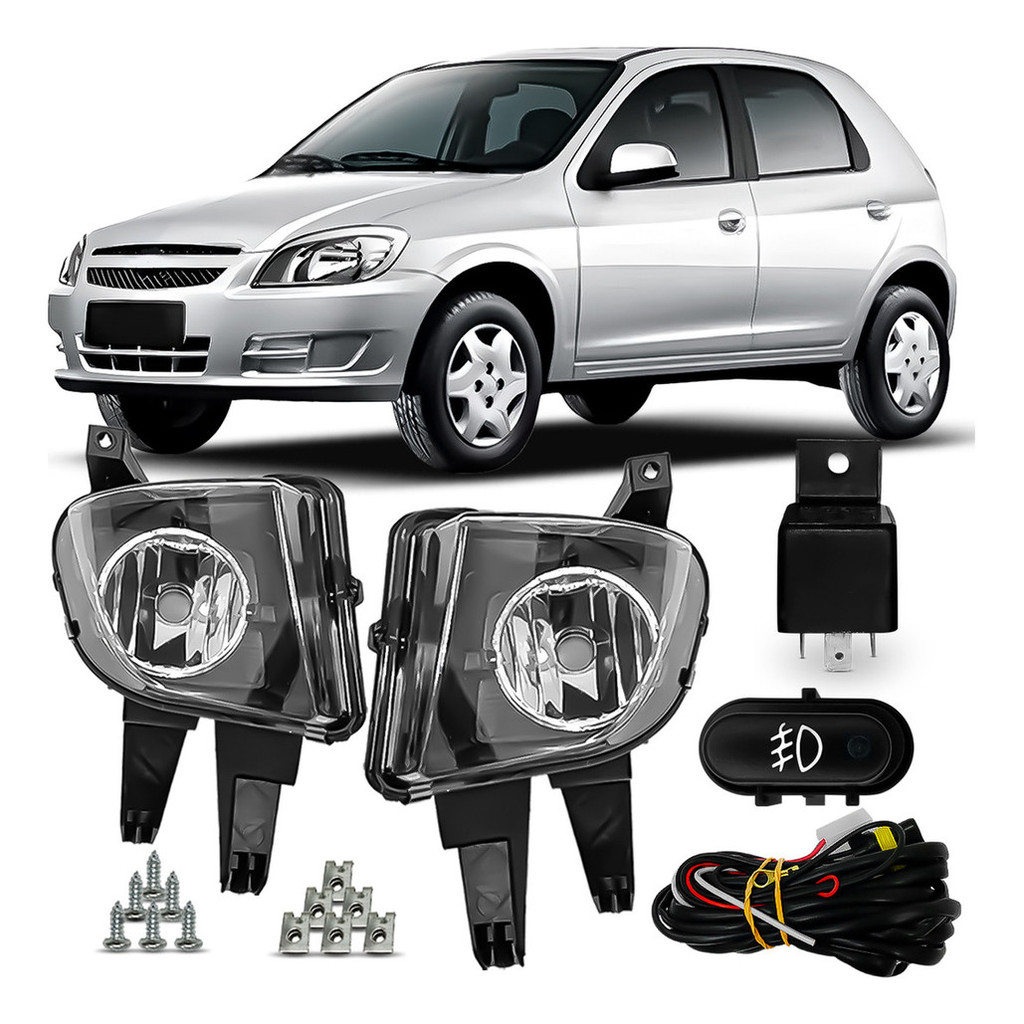 Kit Farolete De Milha Celta Prisma 2007 A 2012 Promoção em Oferta na Shopee