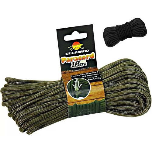 Corda Paracord 10 Metros Até 250kg 7 Filamentos Guepardo