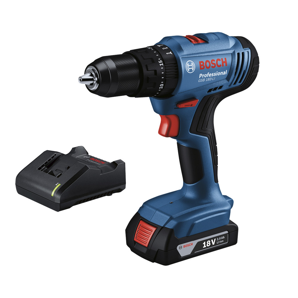 Furadeira Parafusadeira De Impacto 18v Bateria Gsb 183-li Com Carregador Bosch em Oferta na Shopee