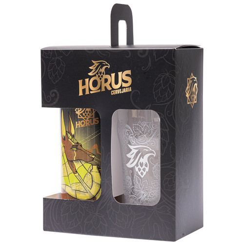 Kit Cerveja Hórus Black Anúbis 473ml + Copo Exclusivo em Oferta na Shopee
