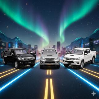 Carrinho Miniatura Toyota Hilux de Ferro Resistente Coleção Movimento por Fricção