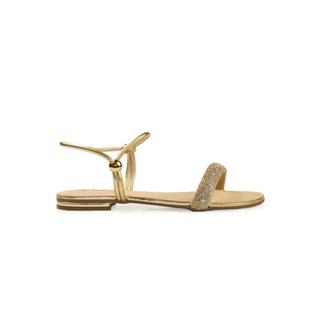 Sandália Rasteira Flat Bebecê com Strass em Oferta na Shopee