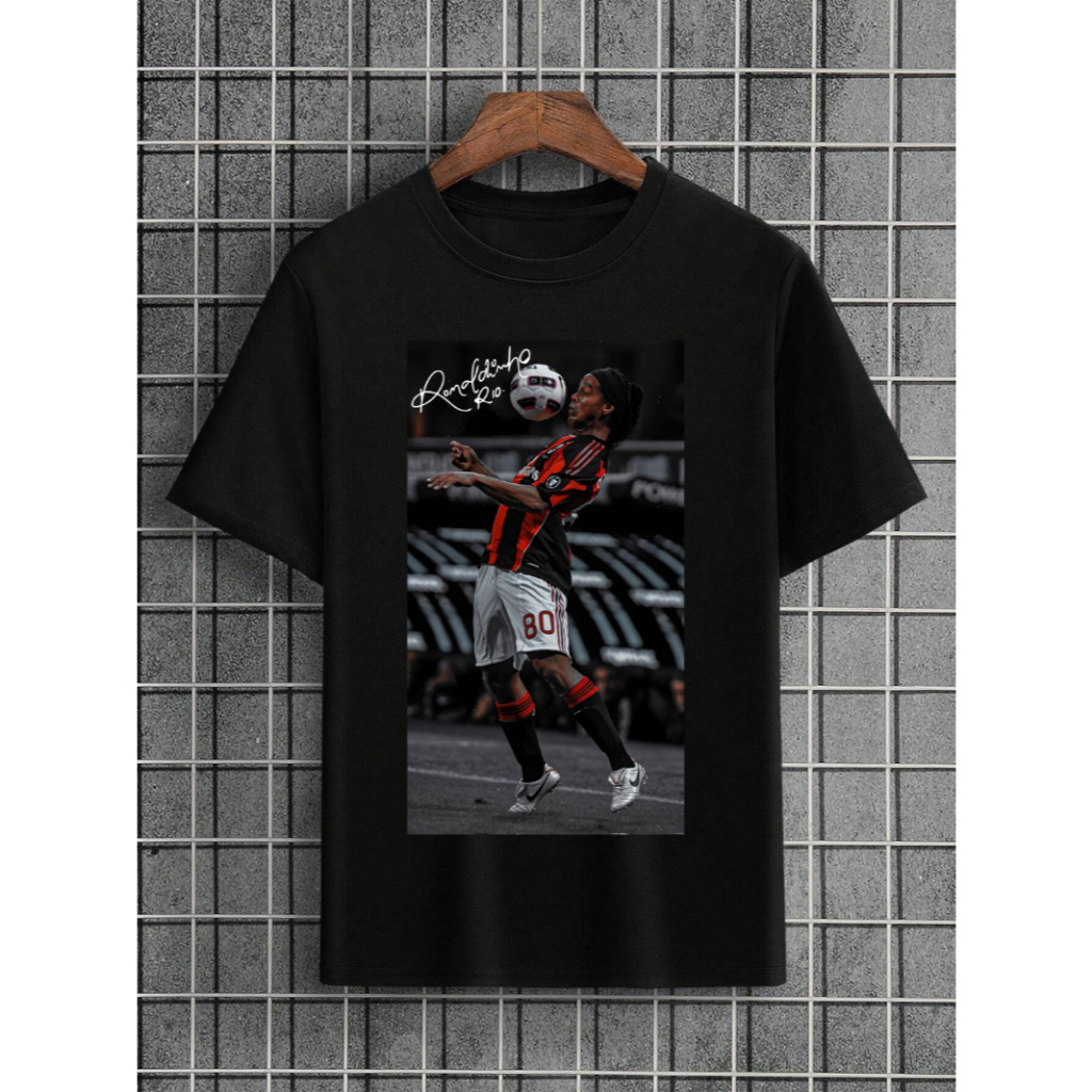 Camiseta Ronaldinho Gaúcho 10 Milan Craque Time Futebol 100% Algodão Envio Rápido/Imediato Polar.clothing.store