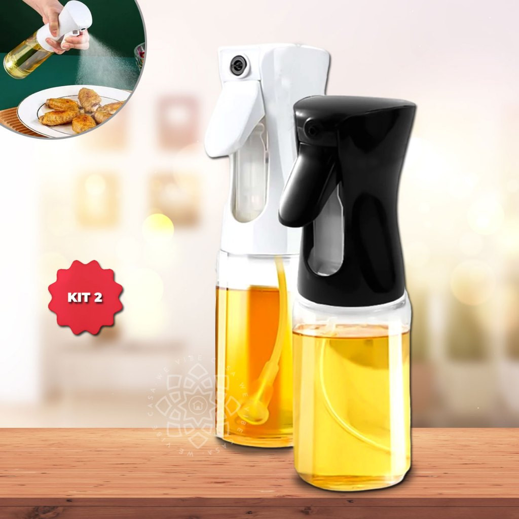 Kit 2 Spray Borrifador de Azeite 200ML Vinagre Culinário Pulverizador Galheteiro
 em Oferta na Shopee
