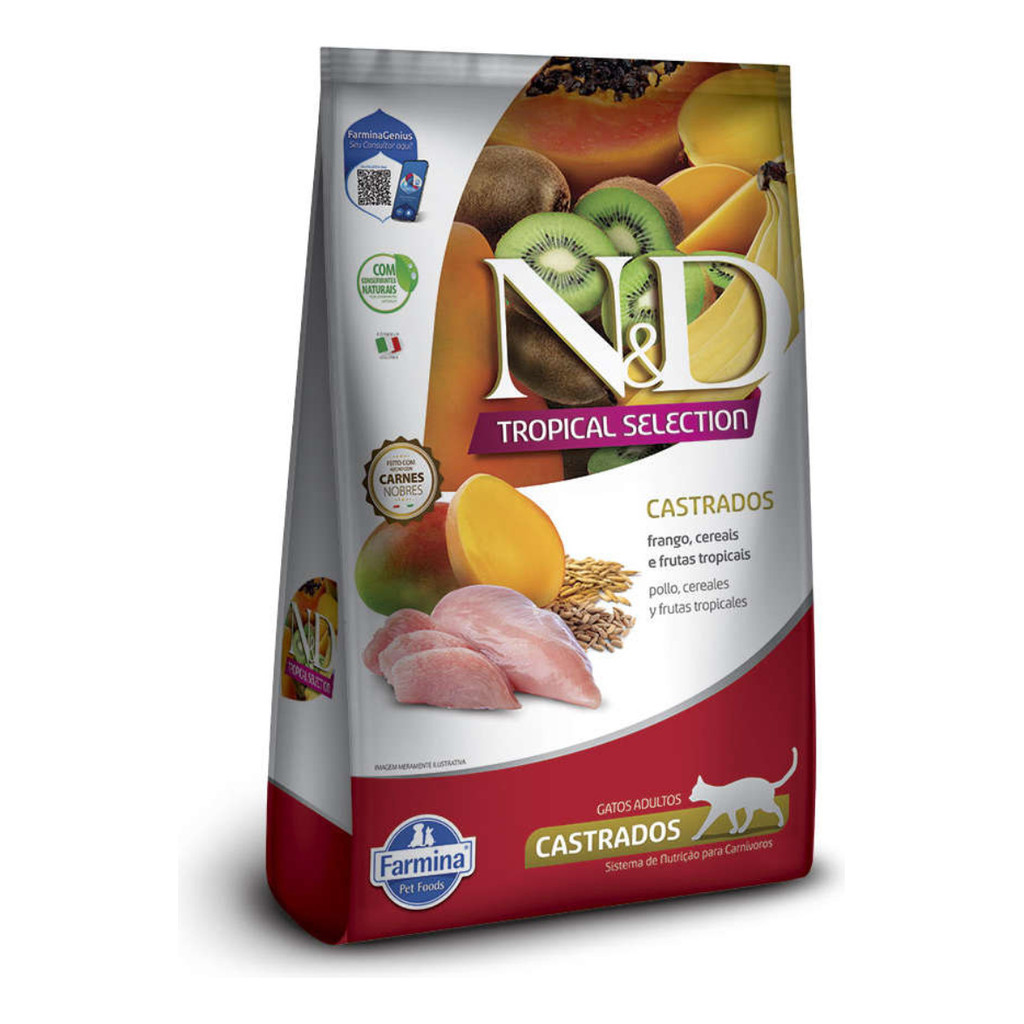 Ração ND N&d Tropical Selection Para Gatos Castrados Frango 400g