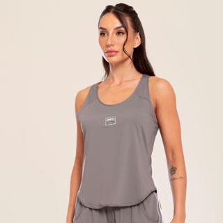 Regata Básica Frost Gray Tecido Geladinho em Oferta na Shopee