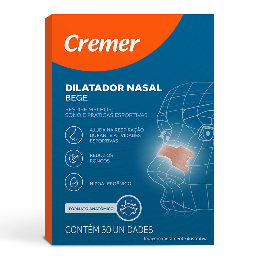 Dilatador Nasal Cremer Formato Anatômico Cor Bege com 30 Unidades em Oferta na Shopee