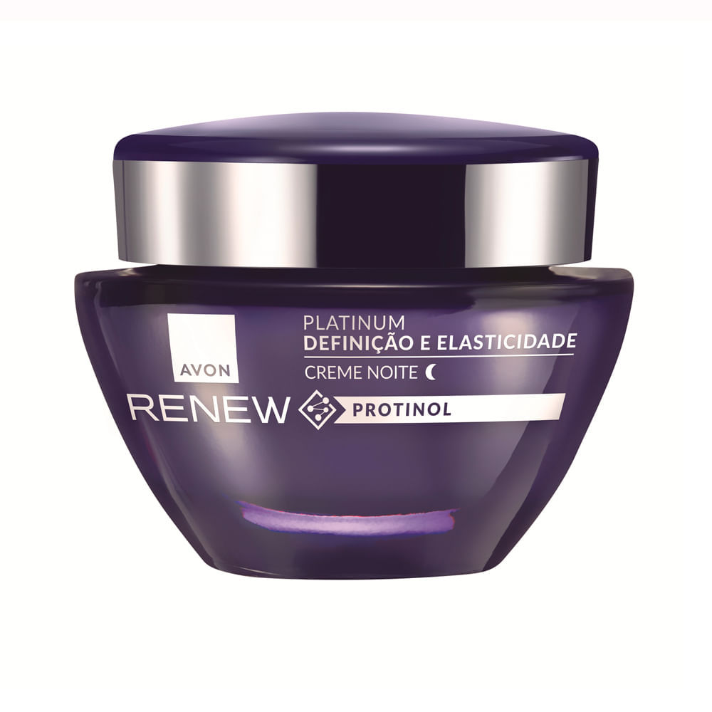 Creme Facial Avon Renew Protinol Platinum Noite 50g