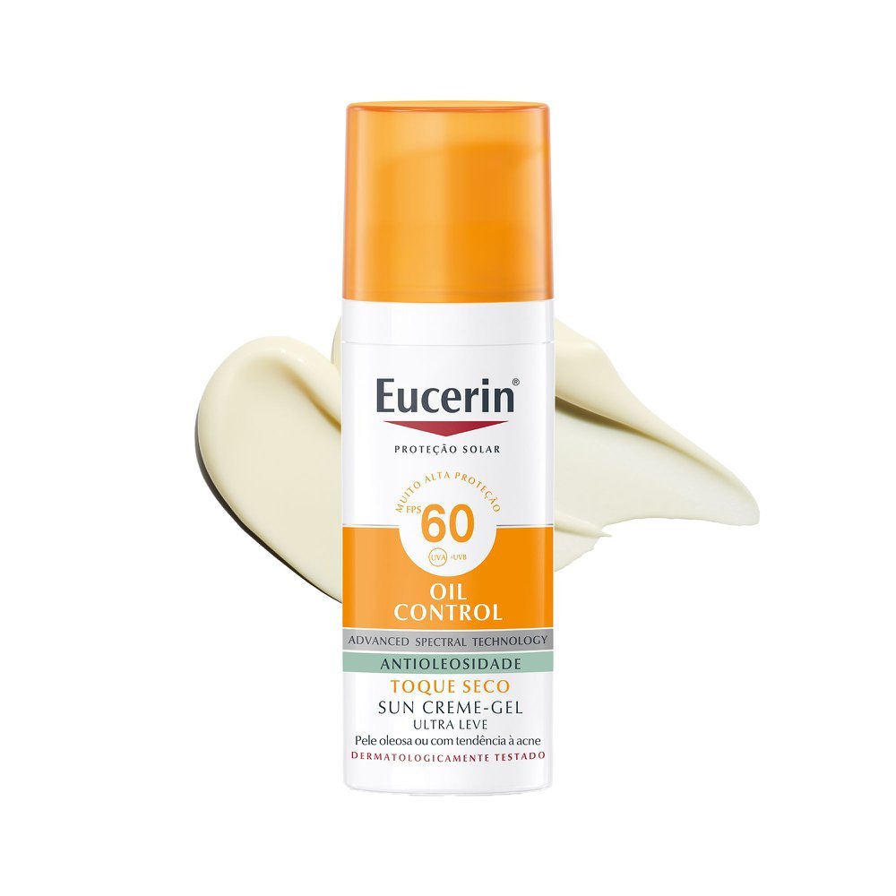Eucerin Sun Oil Control FPS 60 Protetor Solar Facial 50ml em Oferta na Shopee