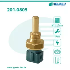 Sensor de temperatura de água Chevrolet Meriva 2008 a 2012