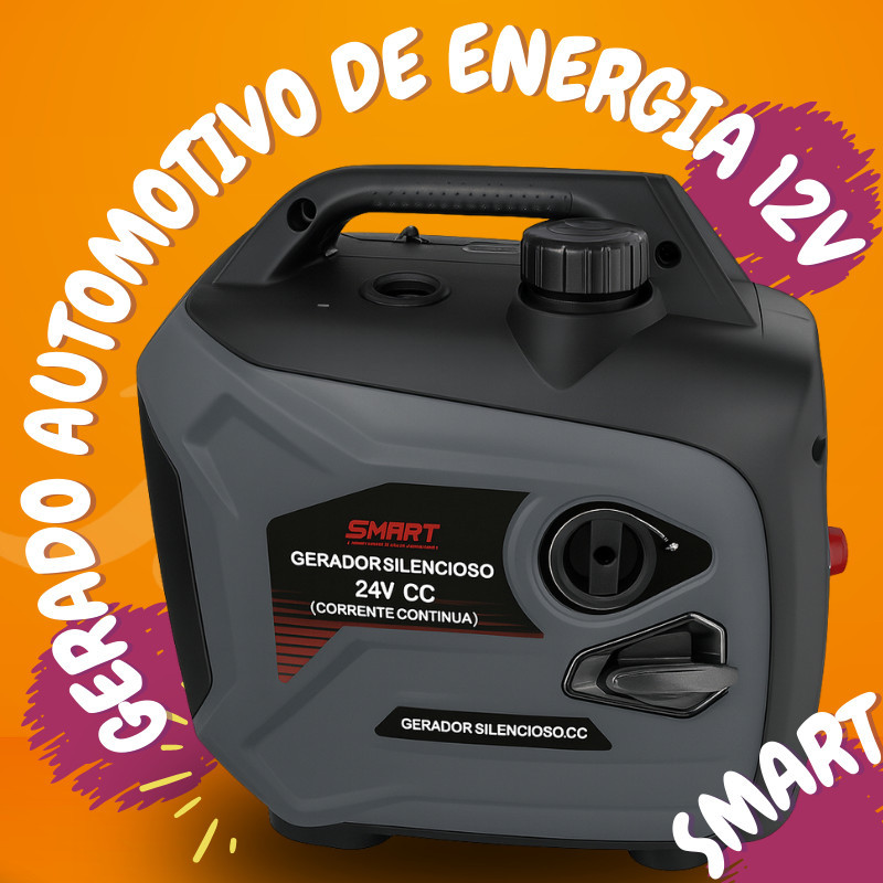 Gerador Energia 24v Automotivo 1800w 4l 80cc Automático