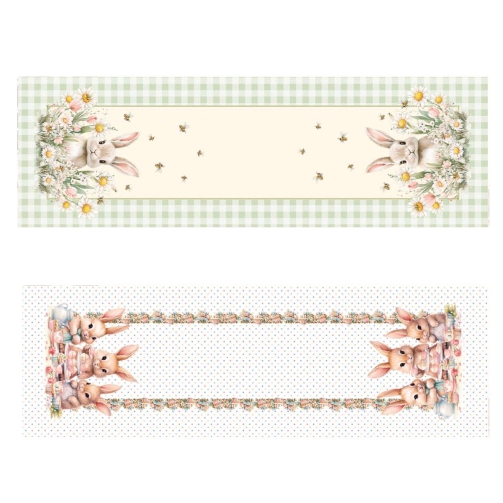 Trilho de Mesa de Páscoa, estampas da Coleção 2026 - Escolha o seu preferido.