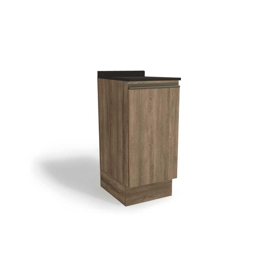 Nicho para Cozinha Maxxi G741 c/ Tampo 40cm Nogal/Preto - Kappesberg em Oferta na Shopee