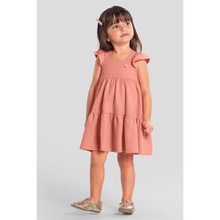 Vestido infantil menina texturizado Mundi em Oferta na Shopee