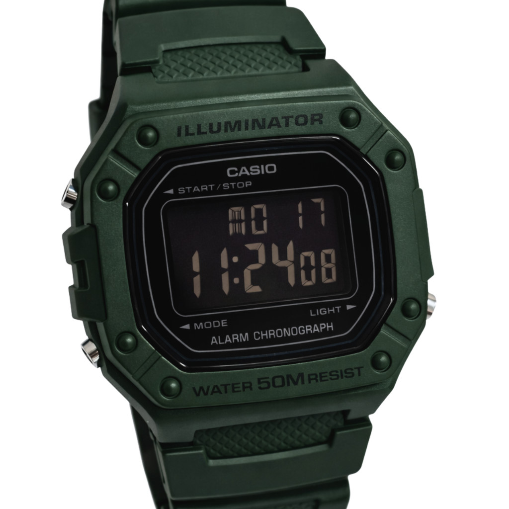 Relógio Casio Digital Esportivo Masculino Verde W-218H-3BVDF em Oferta na Shopee